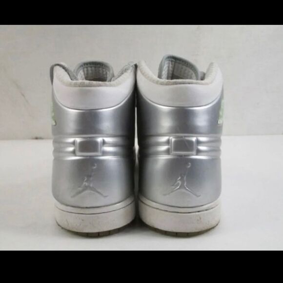 Air Jordan Aj 1 Anodized 414823 001 Metallic Silver Platinum  MEN Size 10.5 - Picture 12 of 12